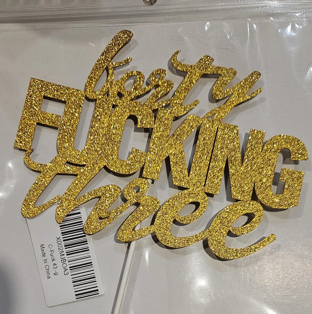 43rd cake topper